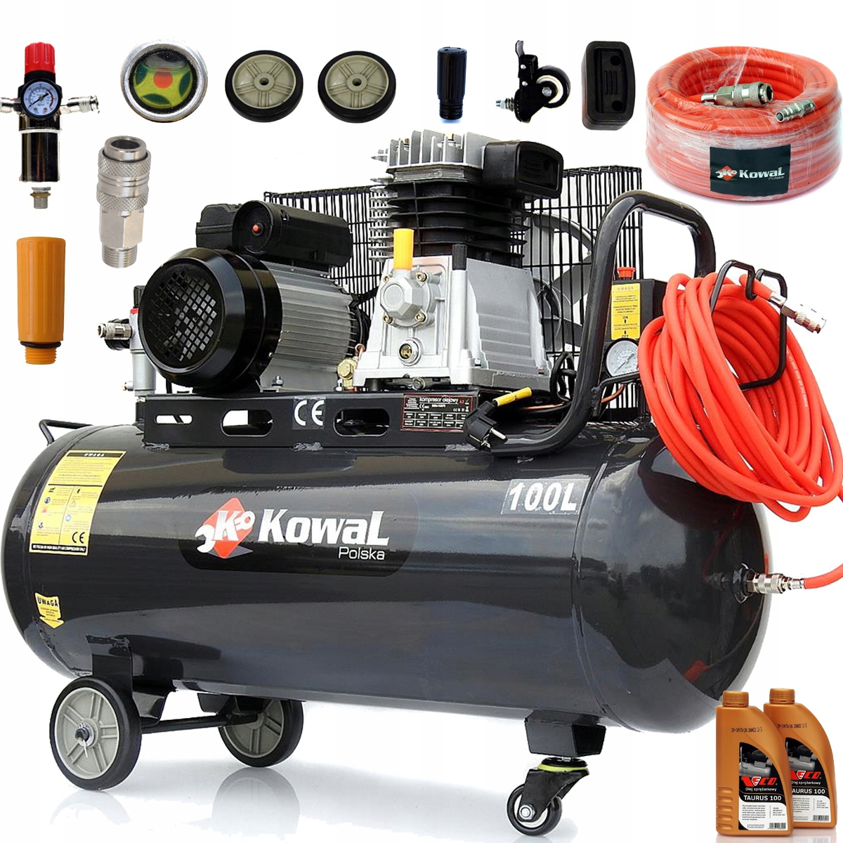 KOMPRESSOR K2 olej 100L vzduchový kompresor H2